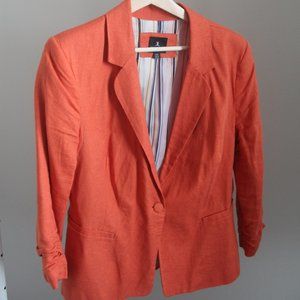 Jules & Leopold relaxed linen women's coat